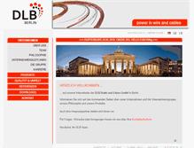 Tablet Screenshot of dlb-gmbh.de